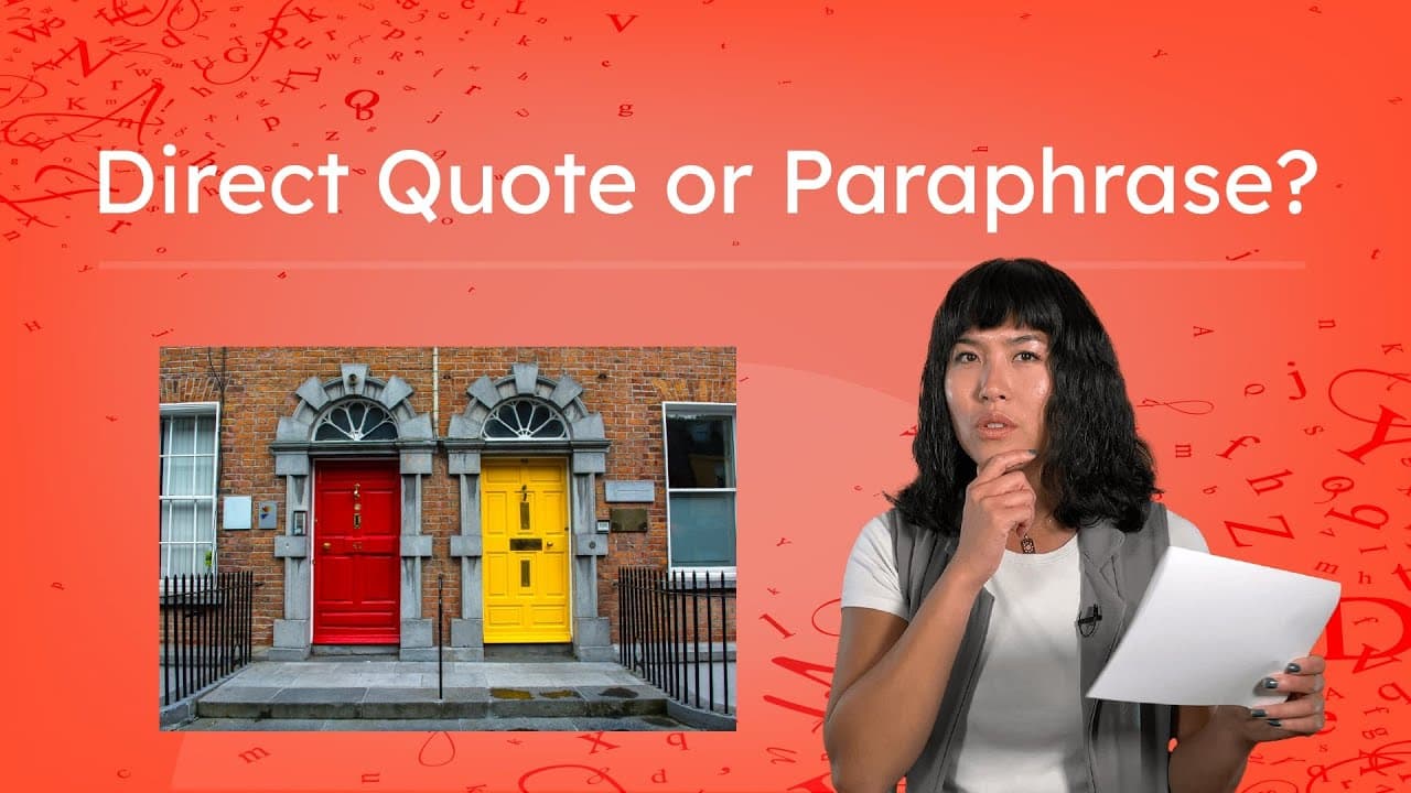 When to Quote vs. When to Paraphrase in Essays