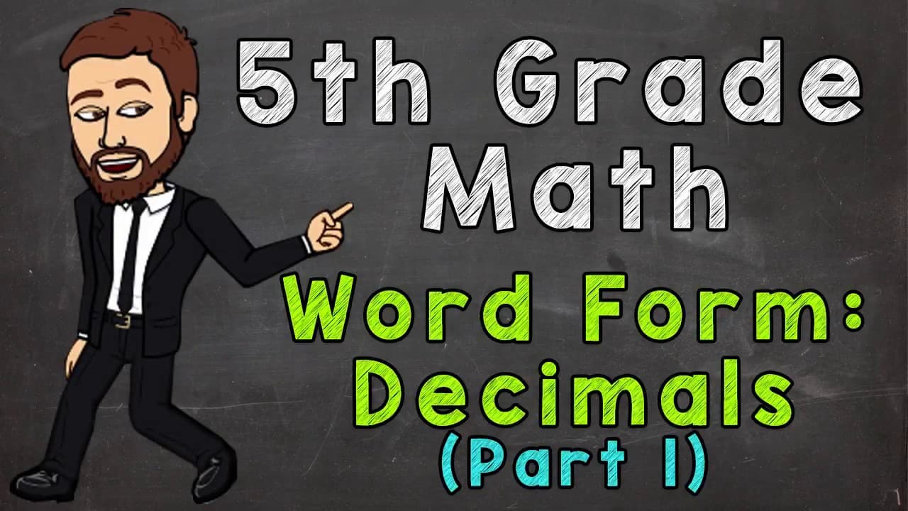 Reading and Writing Decimals in Word Form