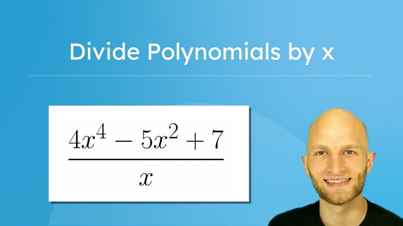 How to Divide Polynomials by X