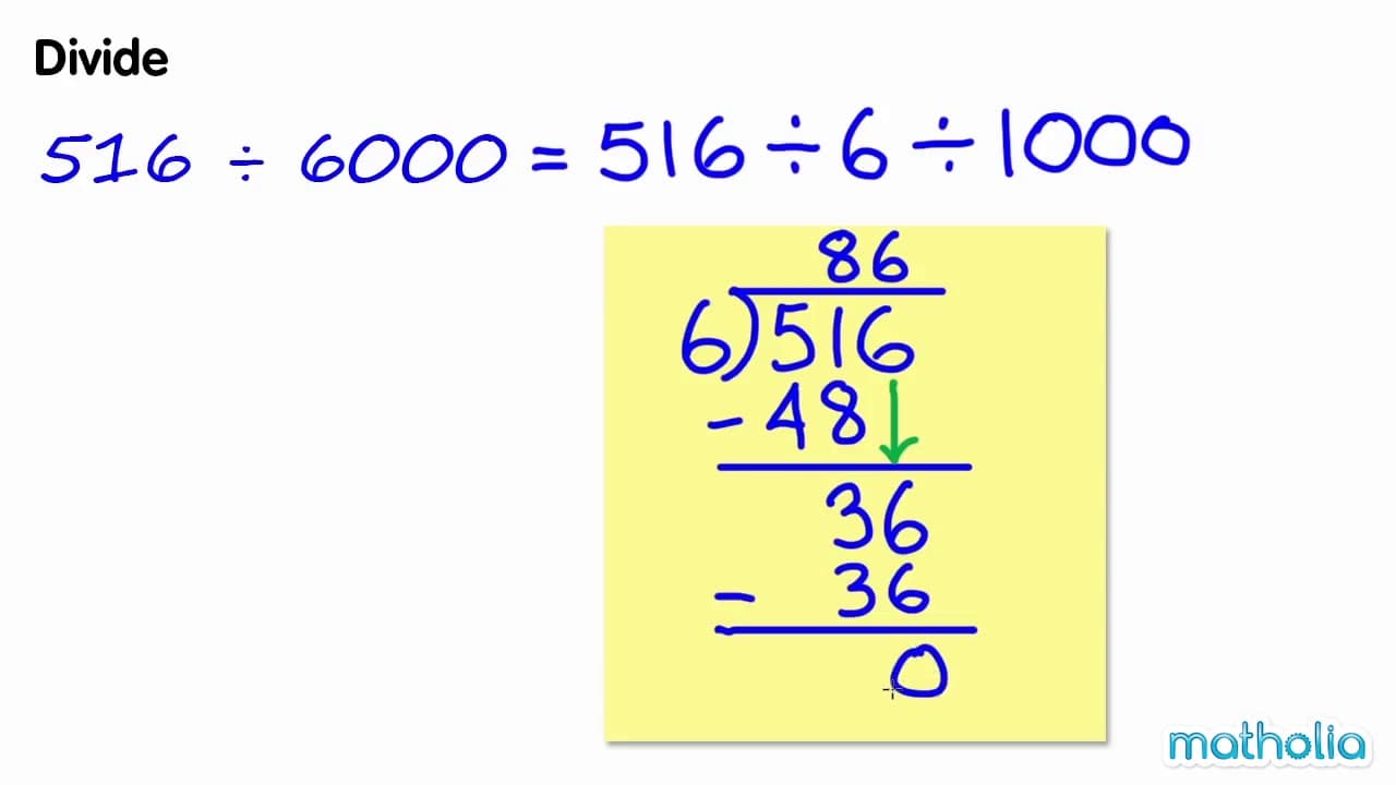 How to Divide by Multiples of 1000