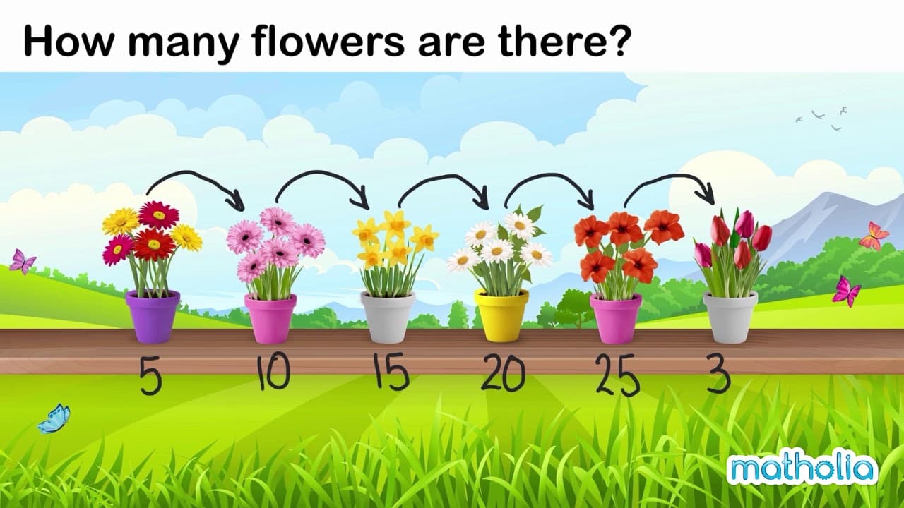 Learning to Skip Count by Fives with Visuals