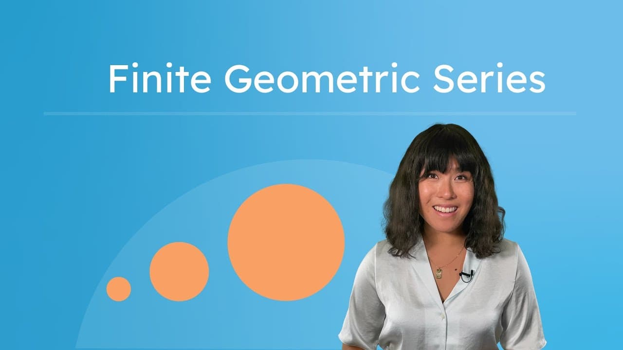 Deriving and Applying the Finite Geometric Series Formula