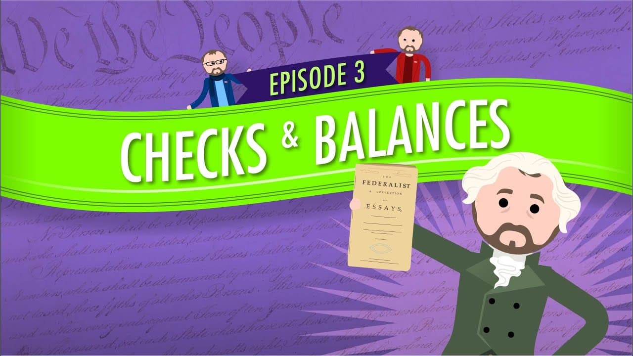 How the US Government Checks and Balances Power