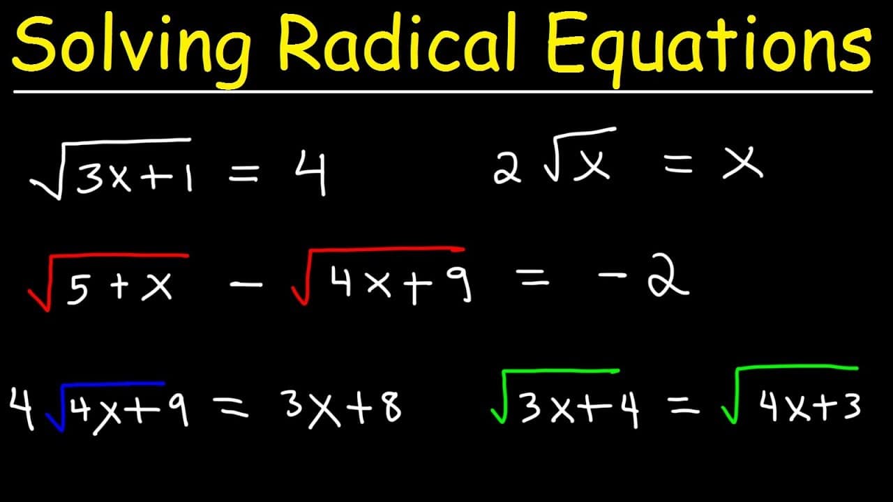 How to Solve Radical Equations and Check for Extraneous Solutions