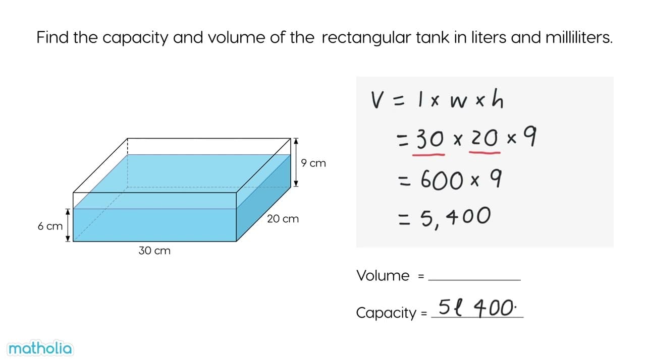 Calculating Capacity and Liquid Volume of Rectangular Tanks
