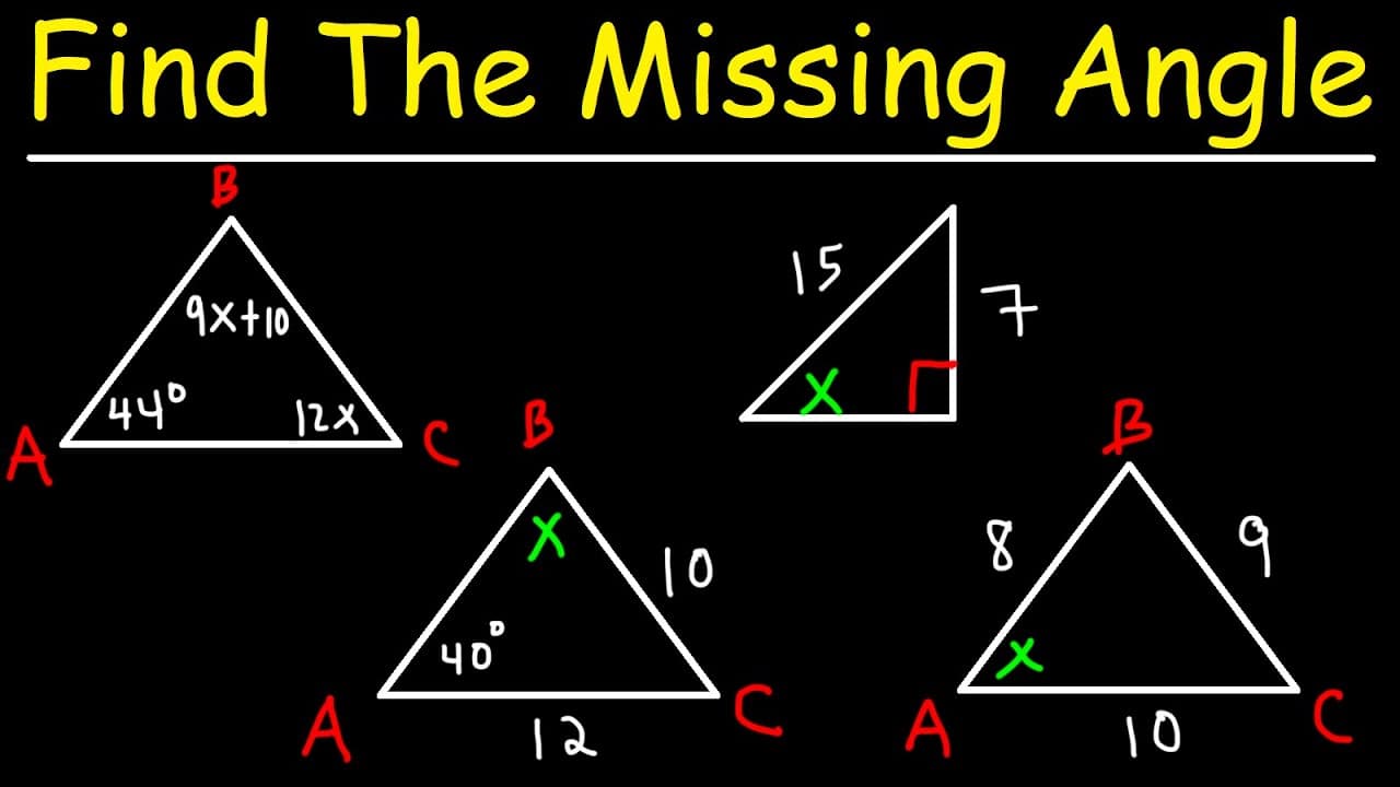 How to Calculate Missing Angles in Triangles