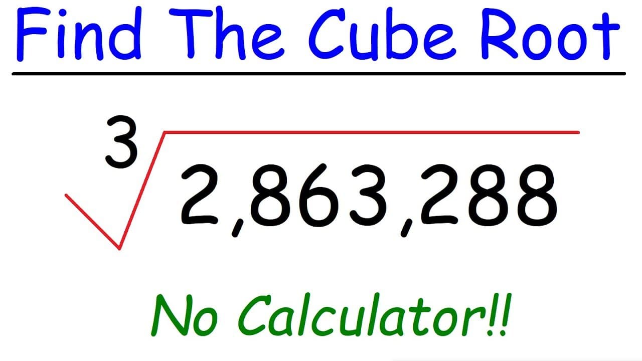 How to Find Cube Roots of Large Numbers Mentally