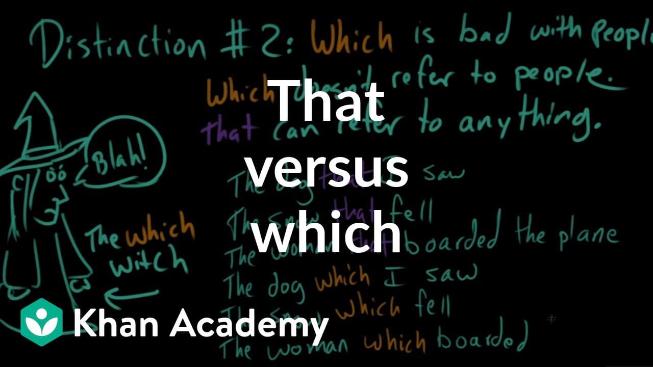 How to Use That vs. Which Correctly