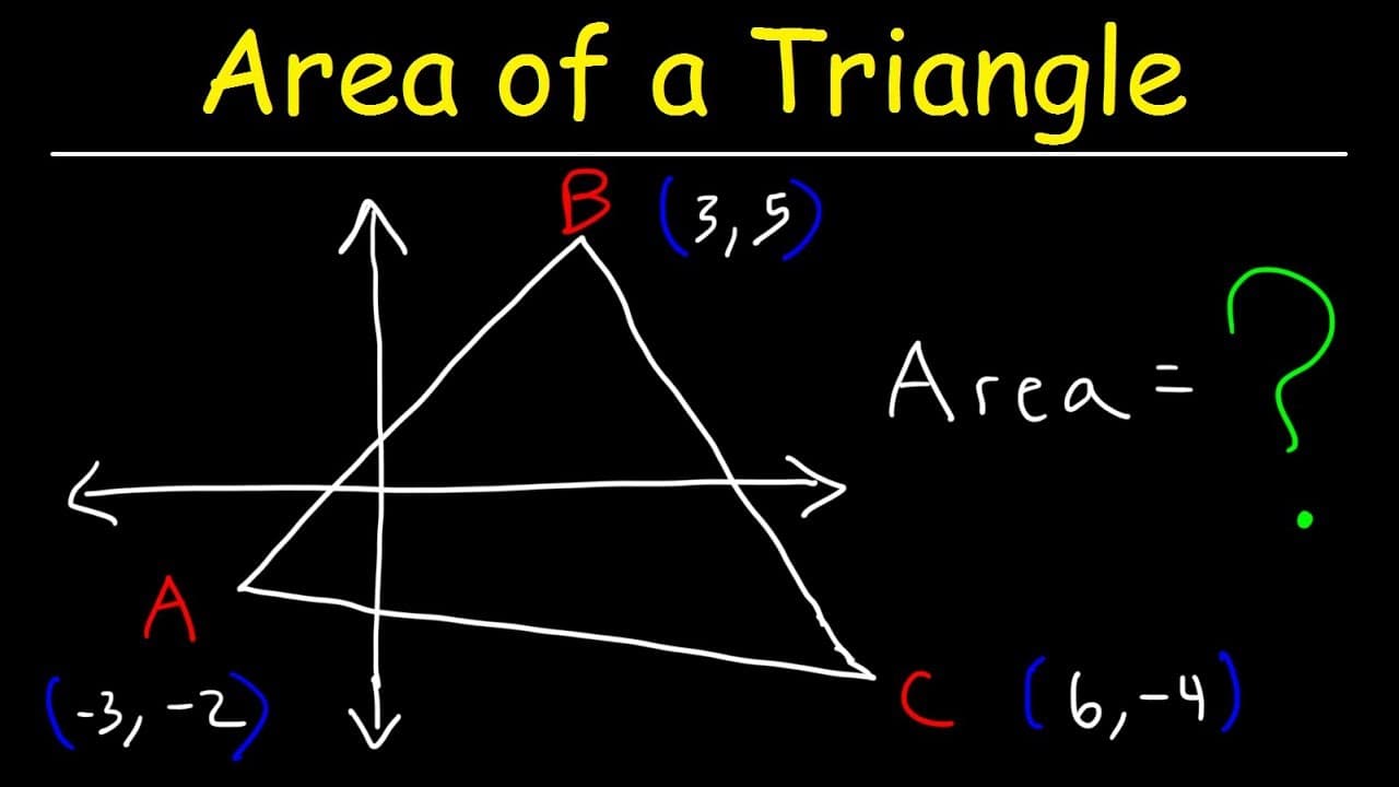 Calculating the Area of a Triangle Given Three Vertices