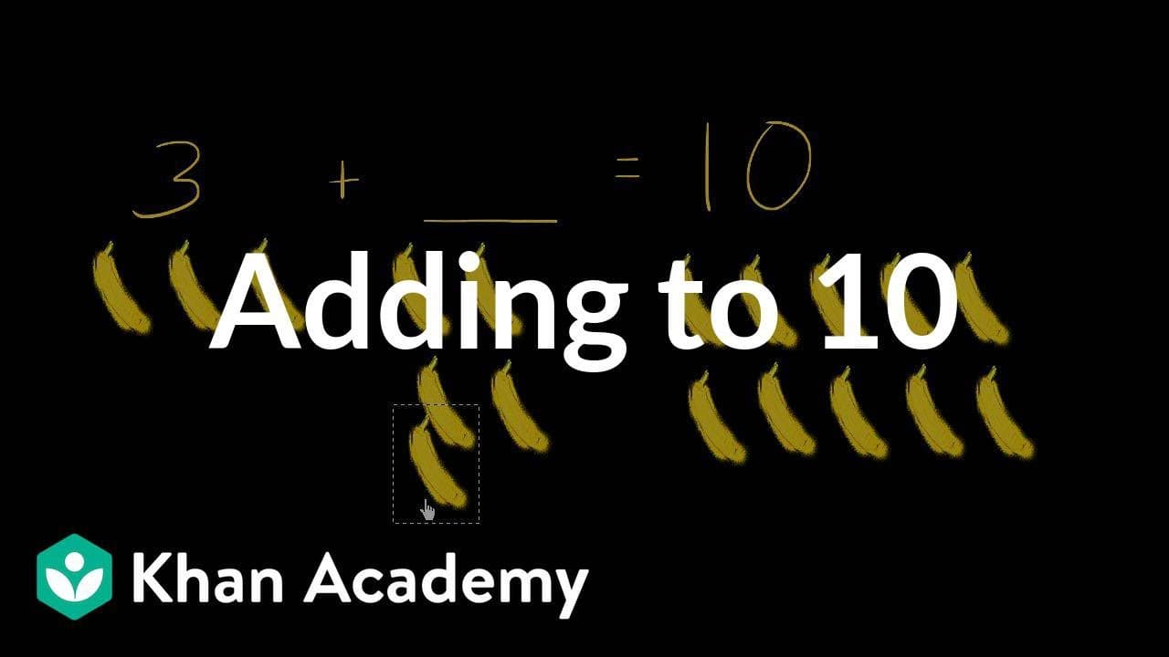 Finding the Missing Number to Make 10 with Bananas