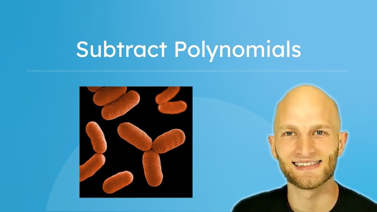 How to Subtract Polynomials by Distributing the Negative