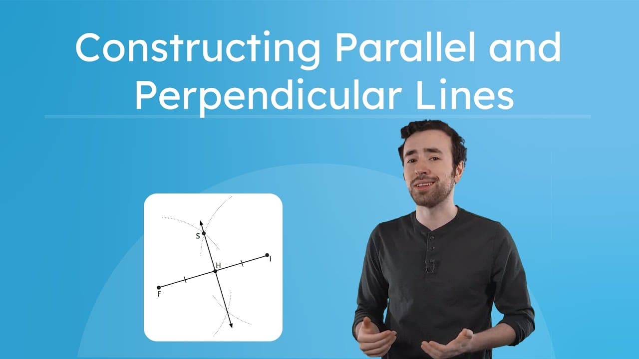 Mastering Geometry: Constructing Parallel and Perpendicular Lines
