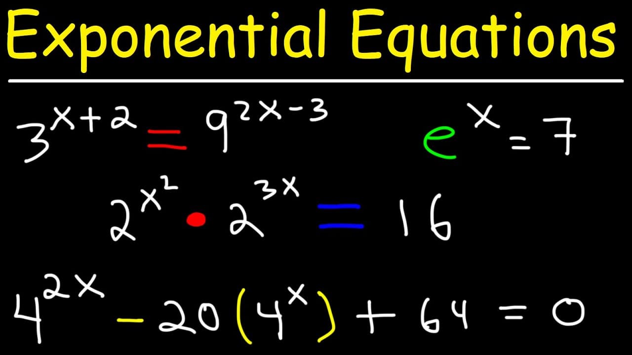 Solving Exponential Equations: Common Bases, Logarithms, and Quadratics