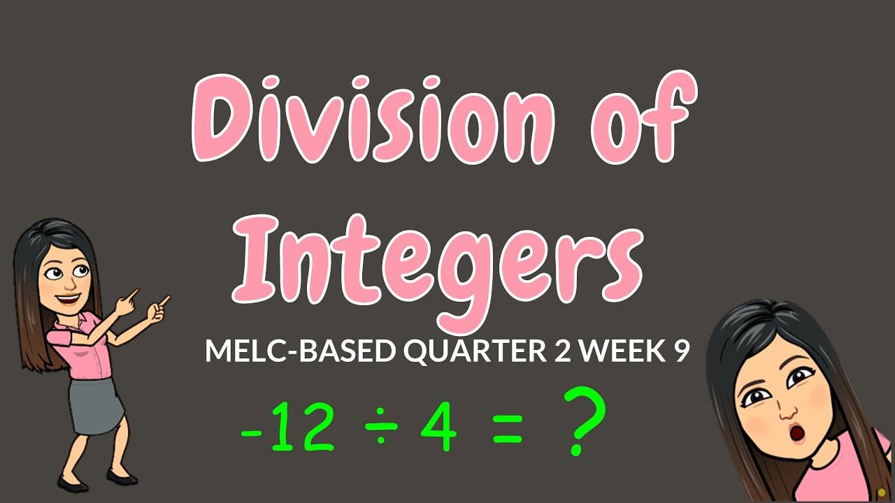 How to Divide Integers Using Counters and Rules