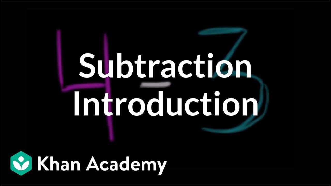 Introduction to Subtraction by Taking Away