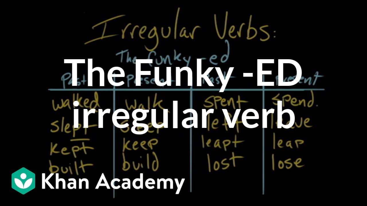 Mastering the 'Funky -ed' Pattern in Irregular Verbs