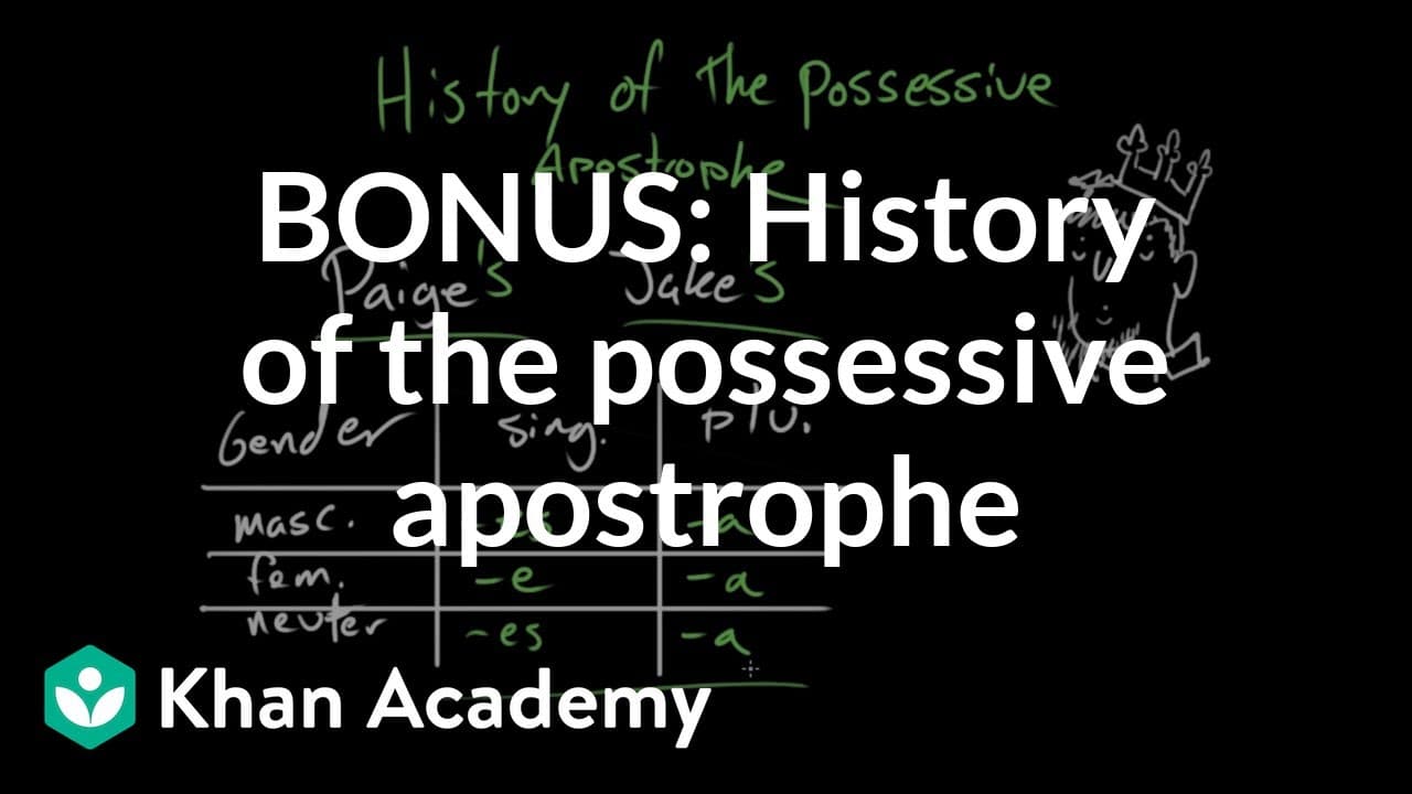How the Possessive Apostrophe Evolved From Old English