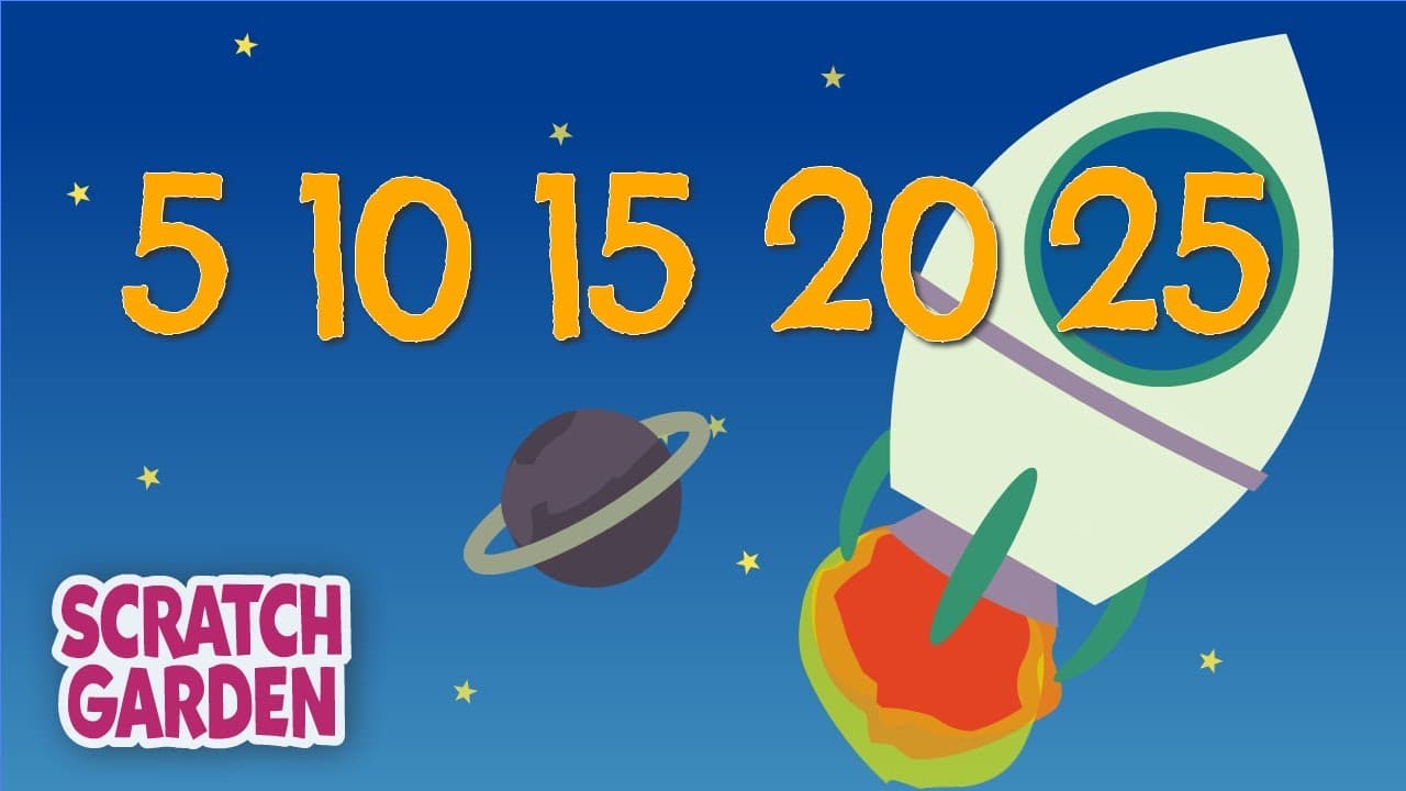 Skip Counting by Fives in Space to 100