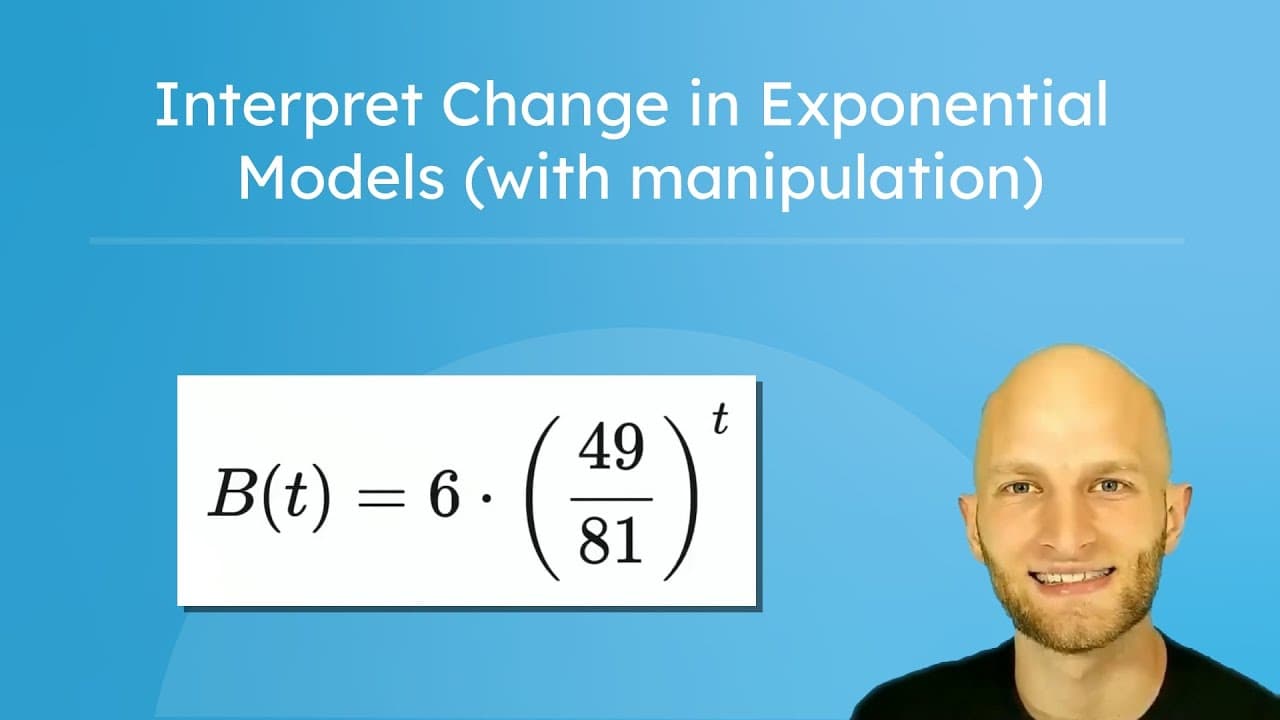 Rewriting Exponential Functions to Interpret Growth Rates
