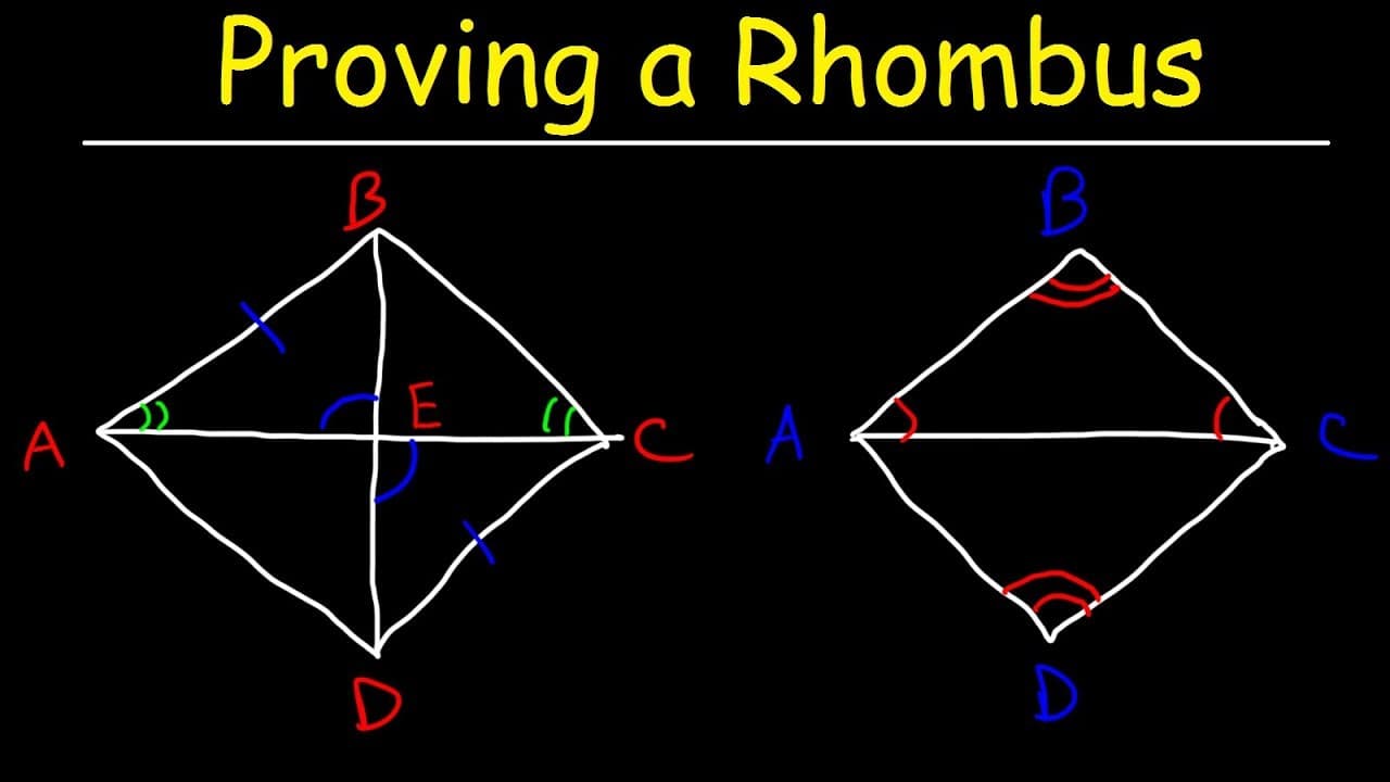 How to Prove a Quadrilateral is a Rhombus Using Geometry Proofs