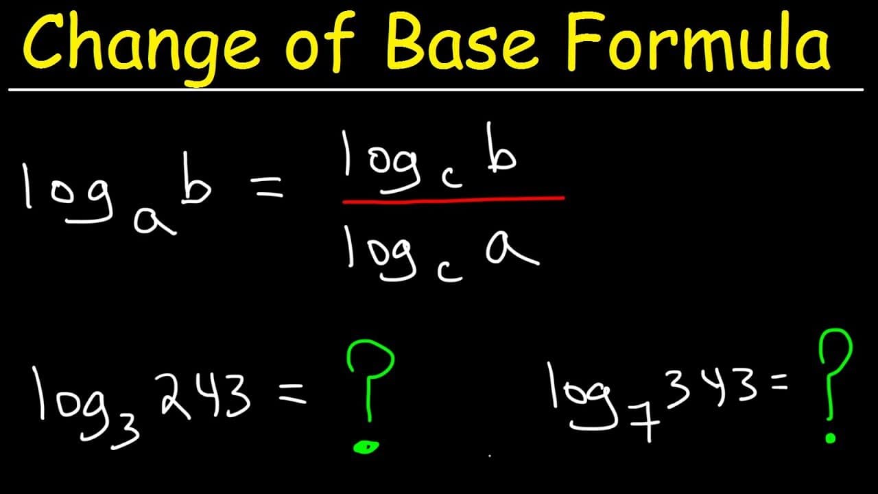 Evaluating Logarithms with the Change of Base Formula