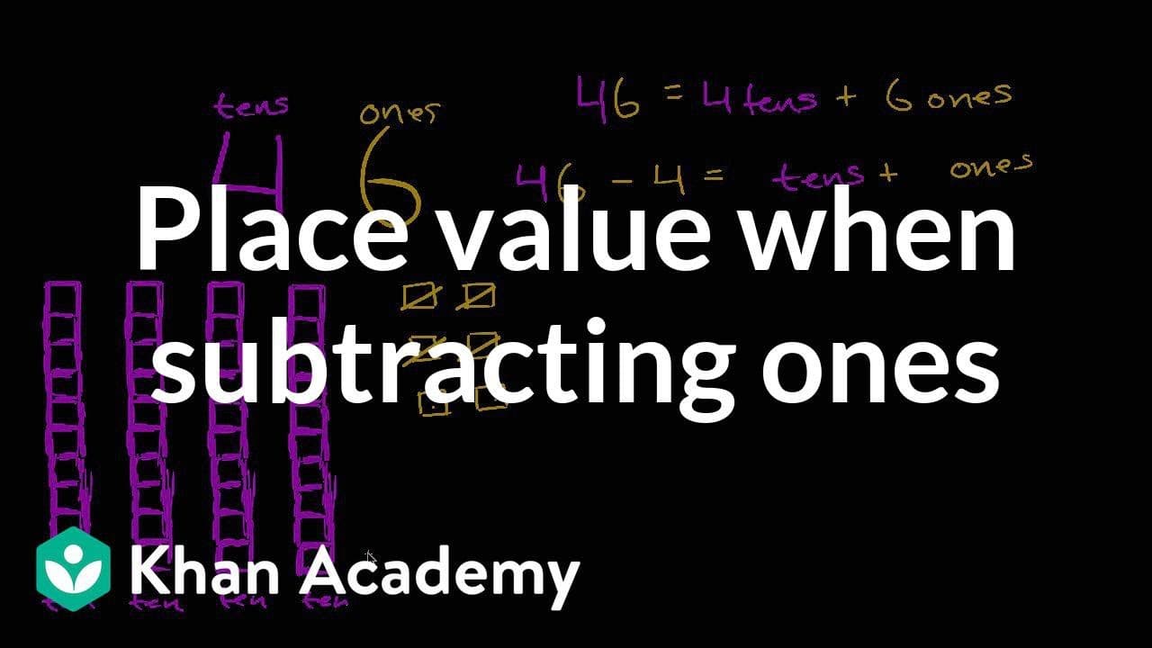 Visualizing Subtraction with Place Value Blocks