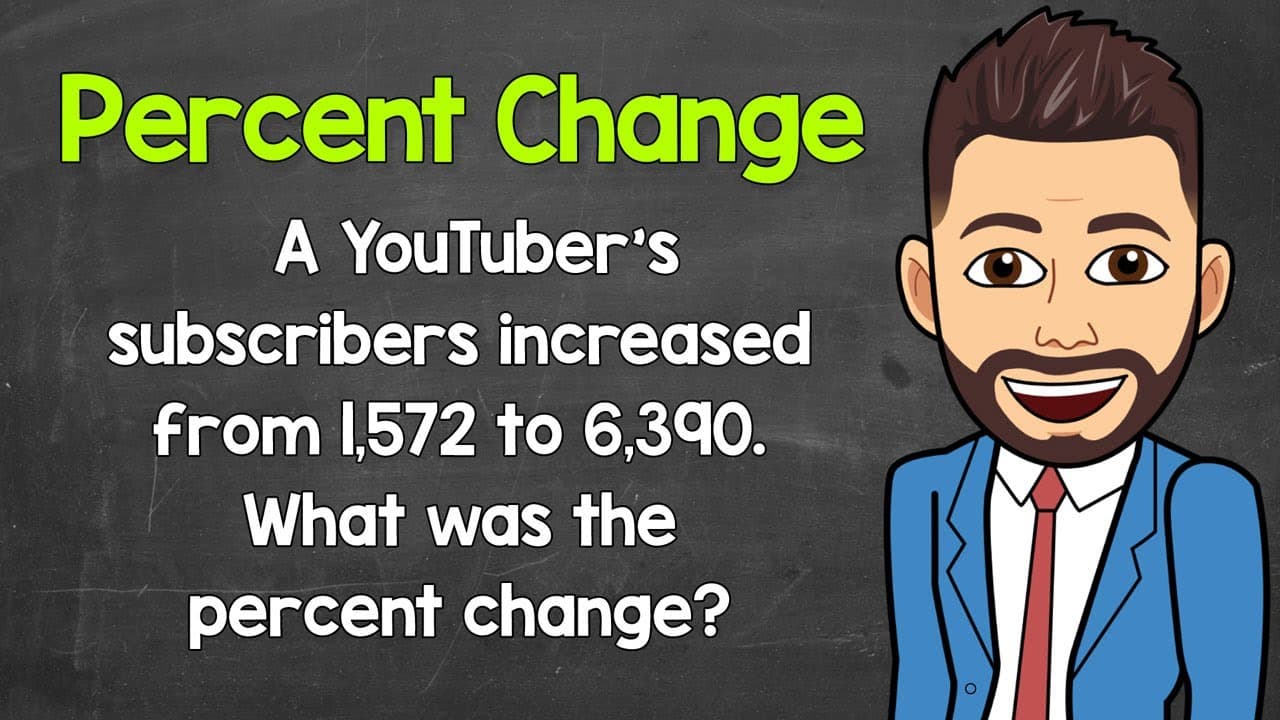Calculating Percent Change with YouTube Subscribers