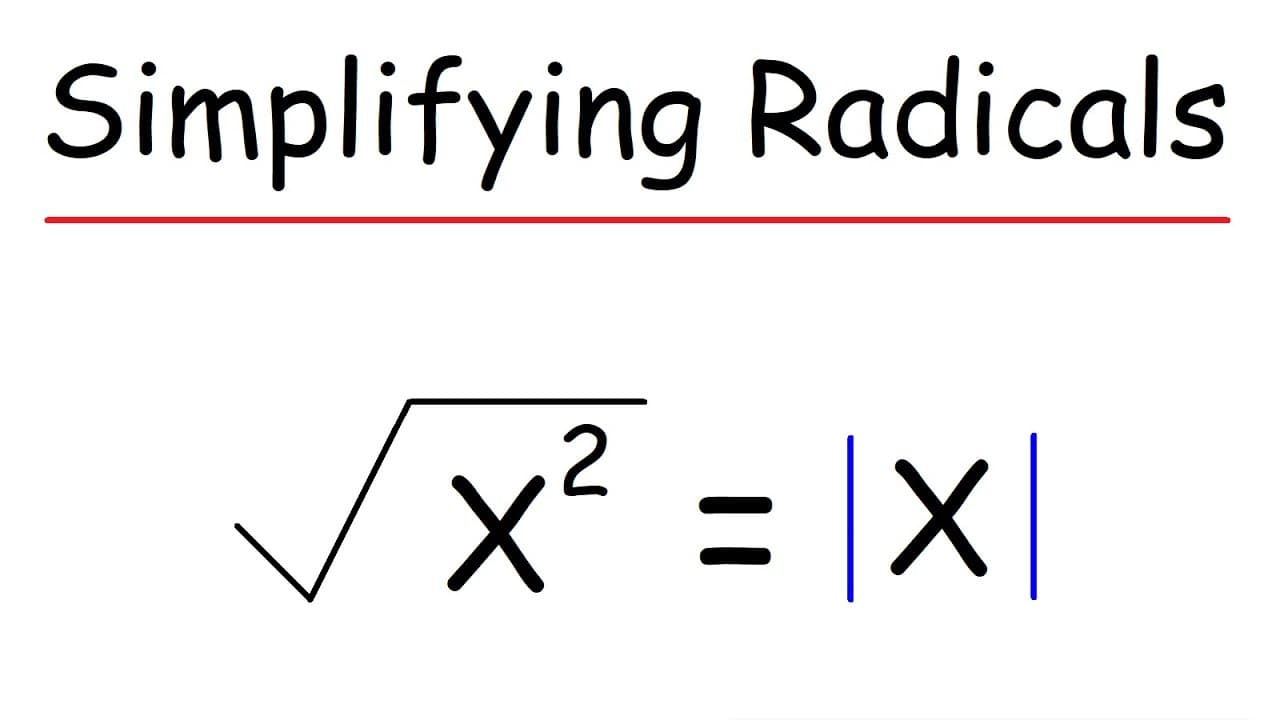 Simplifying Radicals and Absolute Value Rules