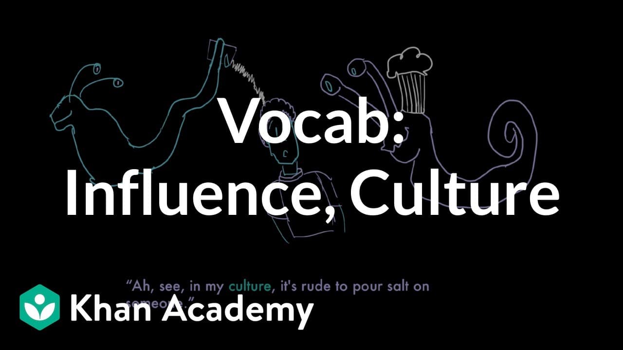 Understanding the Meanings of Culture and Influence