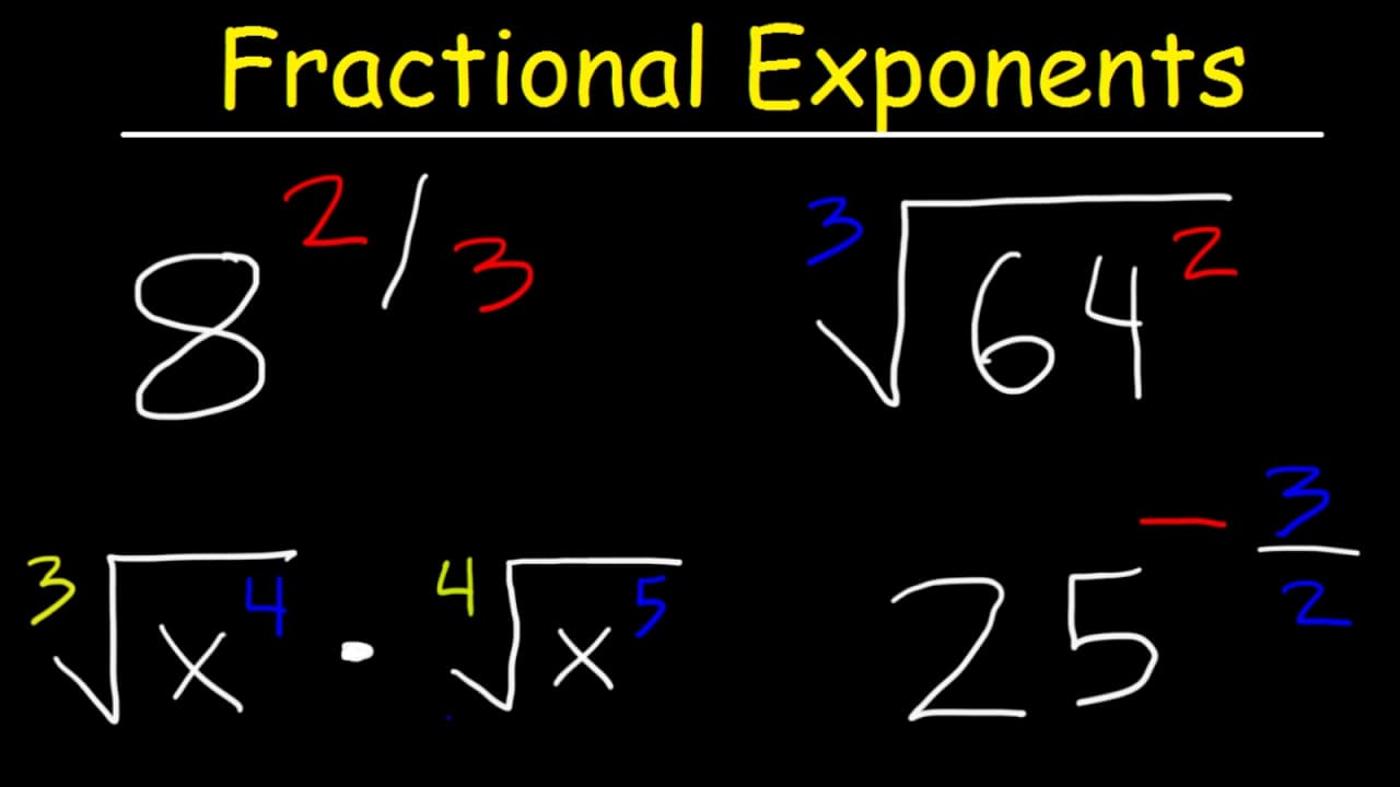 Simplifying Fractional Exponents and Radicals