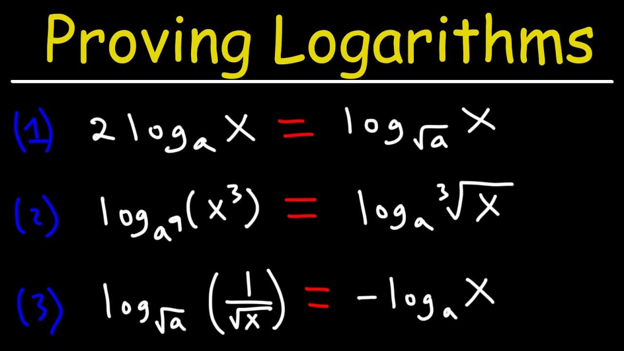 Proving Logarithmic Equations Using the Change of Base Formula