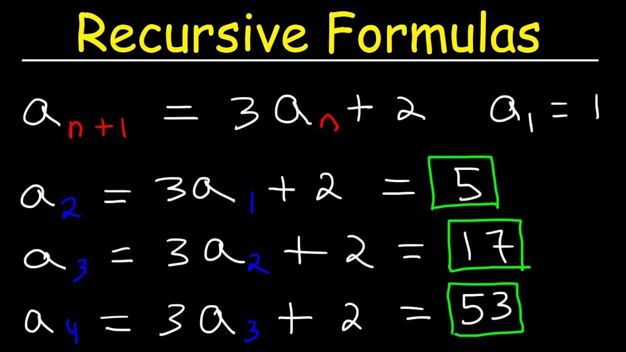 How to Calculate Terms in Recursive Sequences