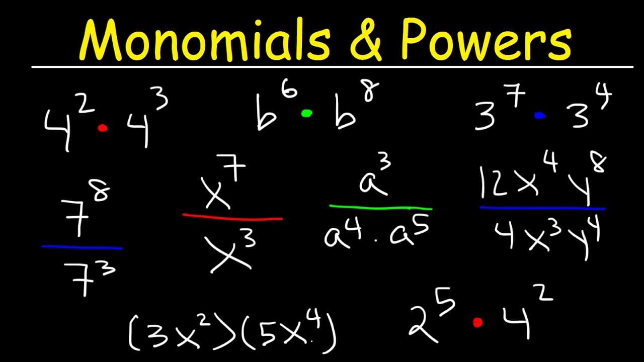 Mastering the Rules of Exponents: Multiplying and Dividing Monomials