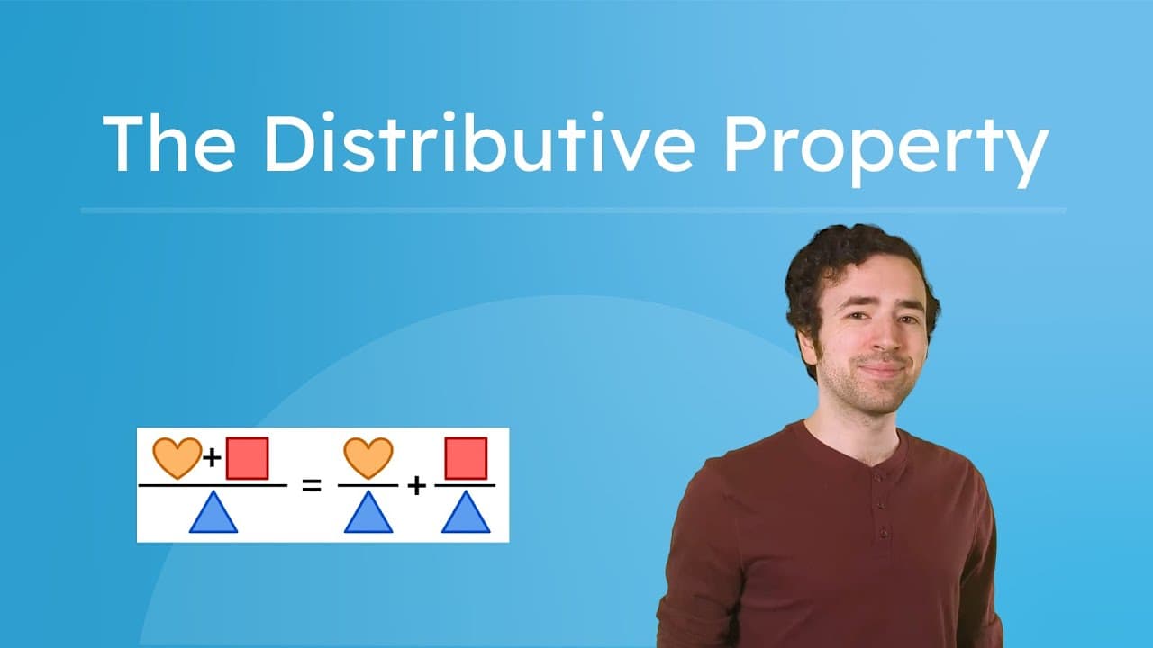Simplifying Algebraic Expressions Using the Distributive Property