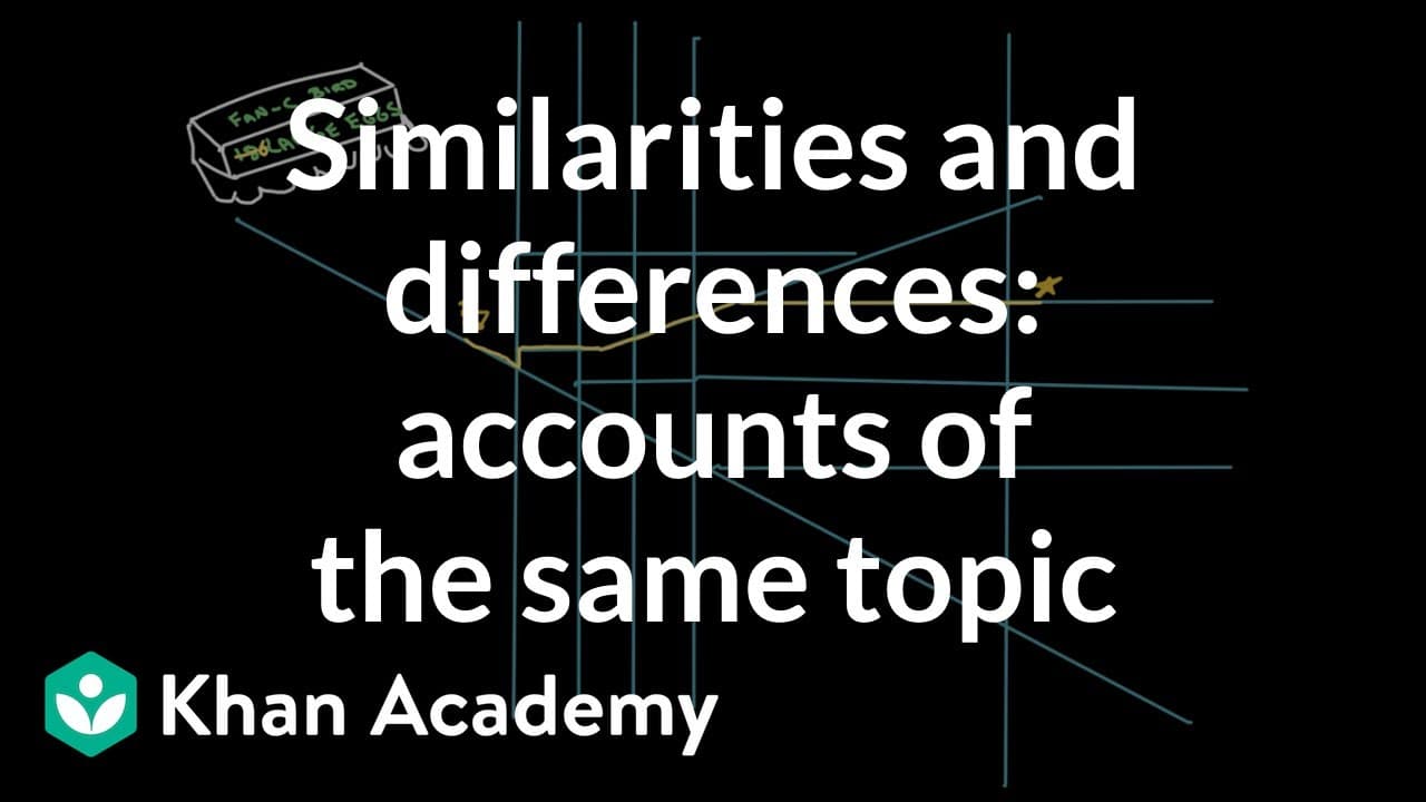 Comparing Texts: The Great Egg Tragedy