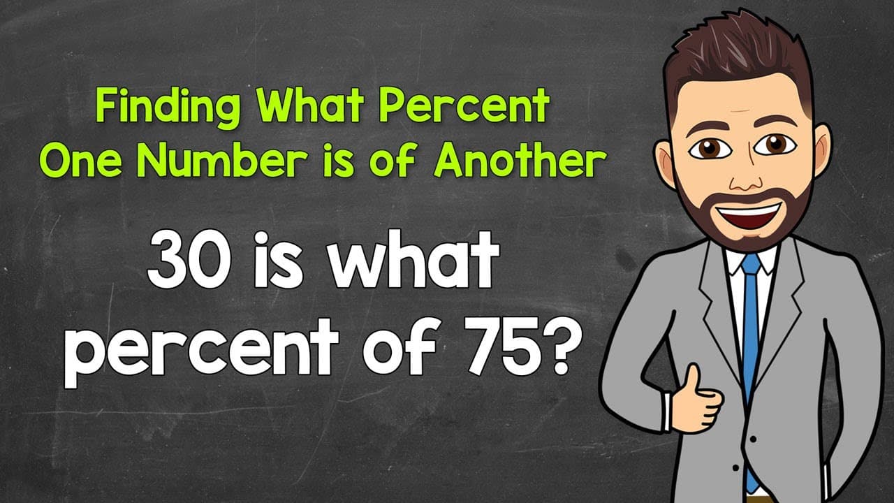 Calculating What Percent One Number Is of Another