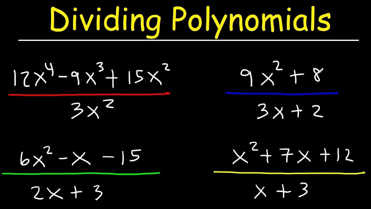 Mastering Polynomial Division: Monomials and Long Division