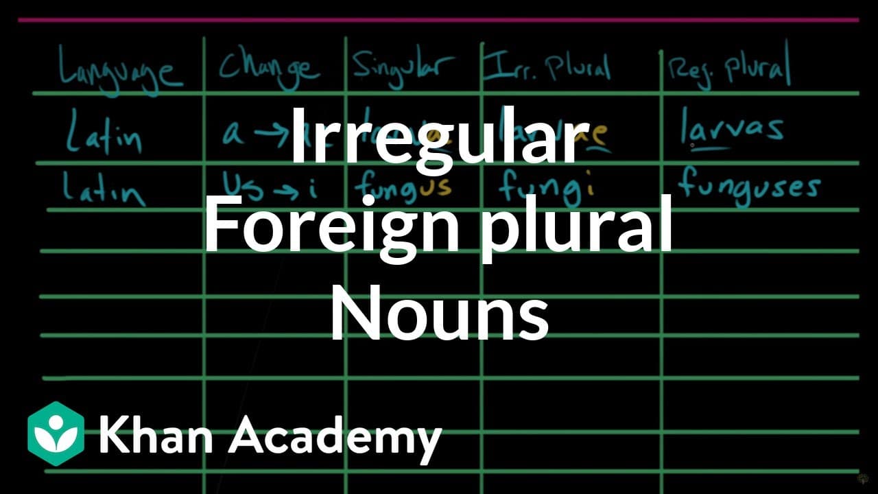 Mastering Irregular Plurals from Latin and Greek