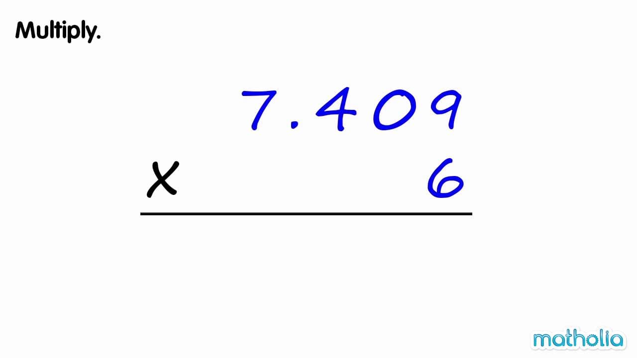 Multiplying Decimals with Regrouping Step-by-Step