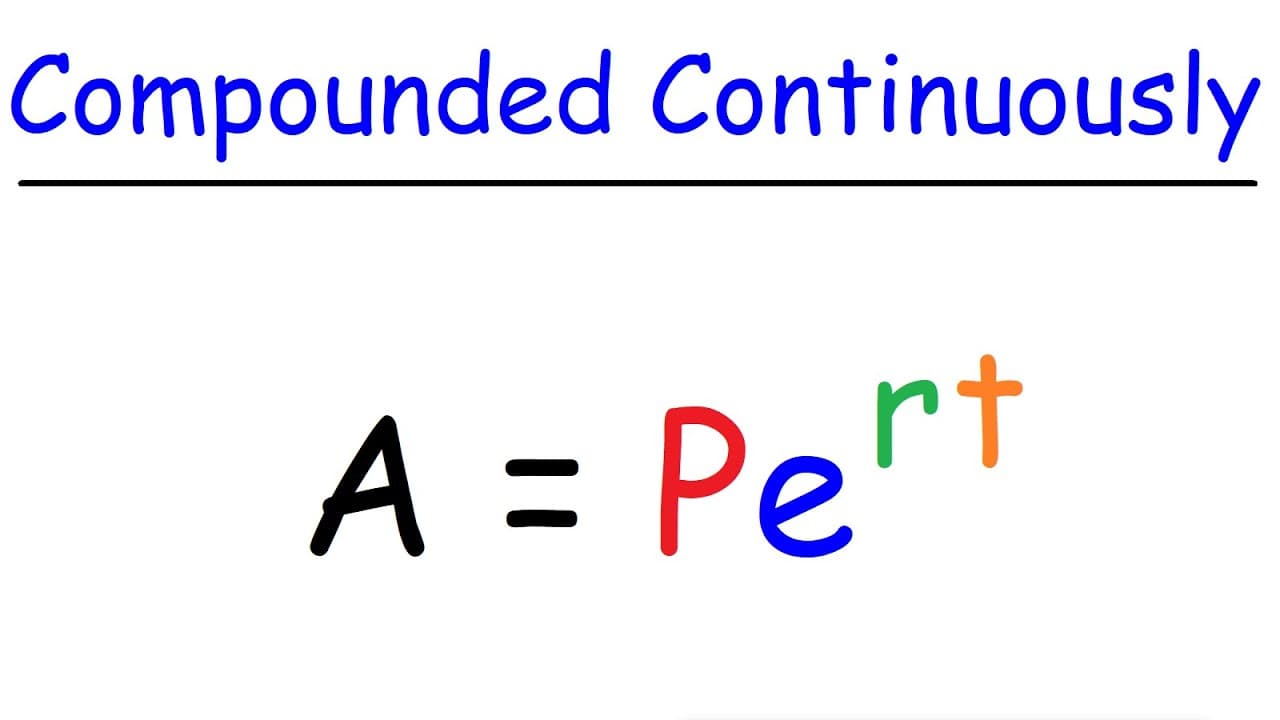 Solving Continuously Compounded Interest Problems with the PERT Formula