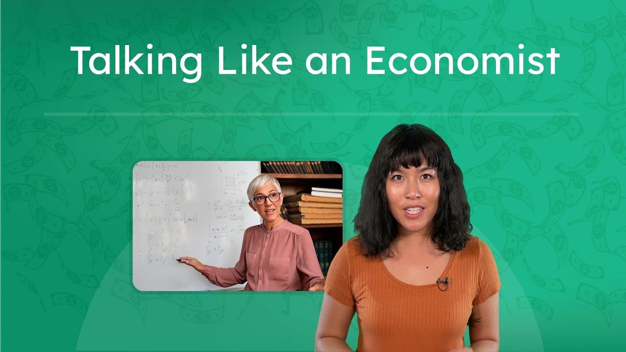 How to Talk Like an Economist: Producers, Consumers, and Goods