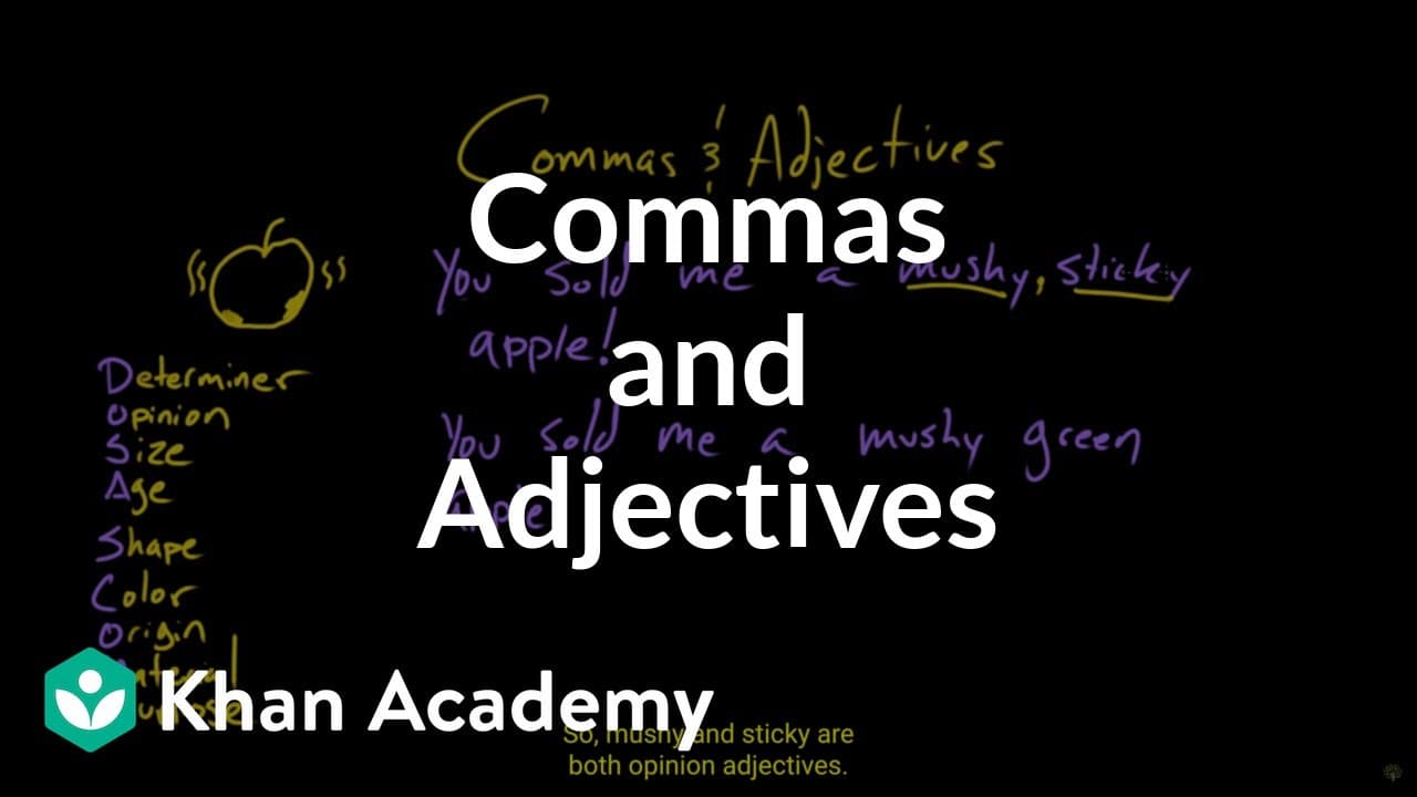 When to Put Commas Between Adjectives