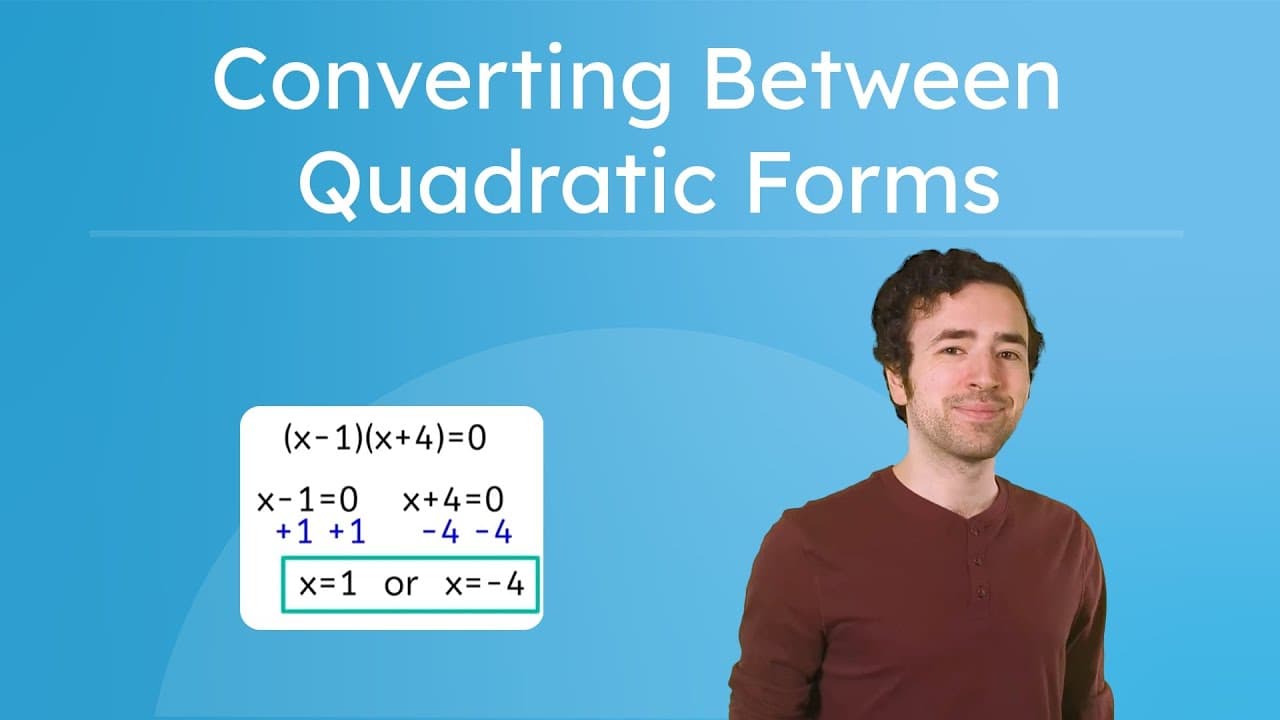 Converting Quadratic Forms: Standard and Vertex