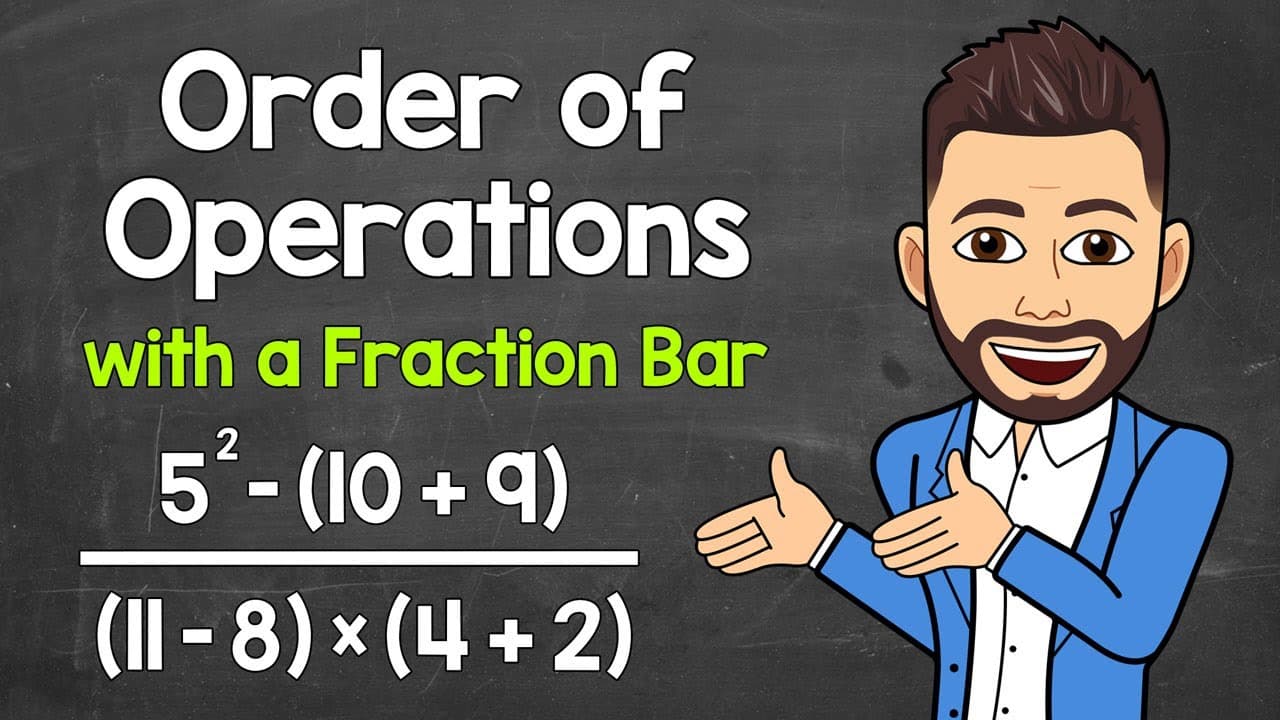 How to Solve Order of Operations Problems with Fraction Bars