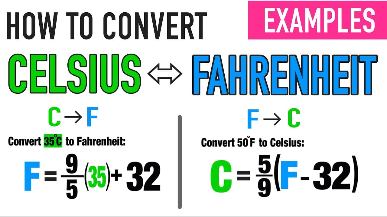 How to Convert Between Fahrenheit and Celsius Temperatures