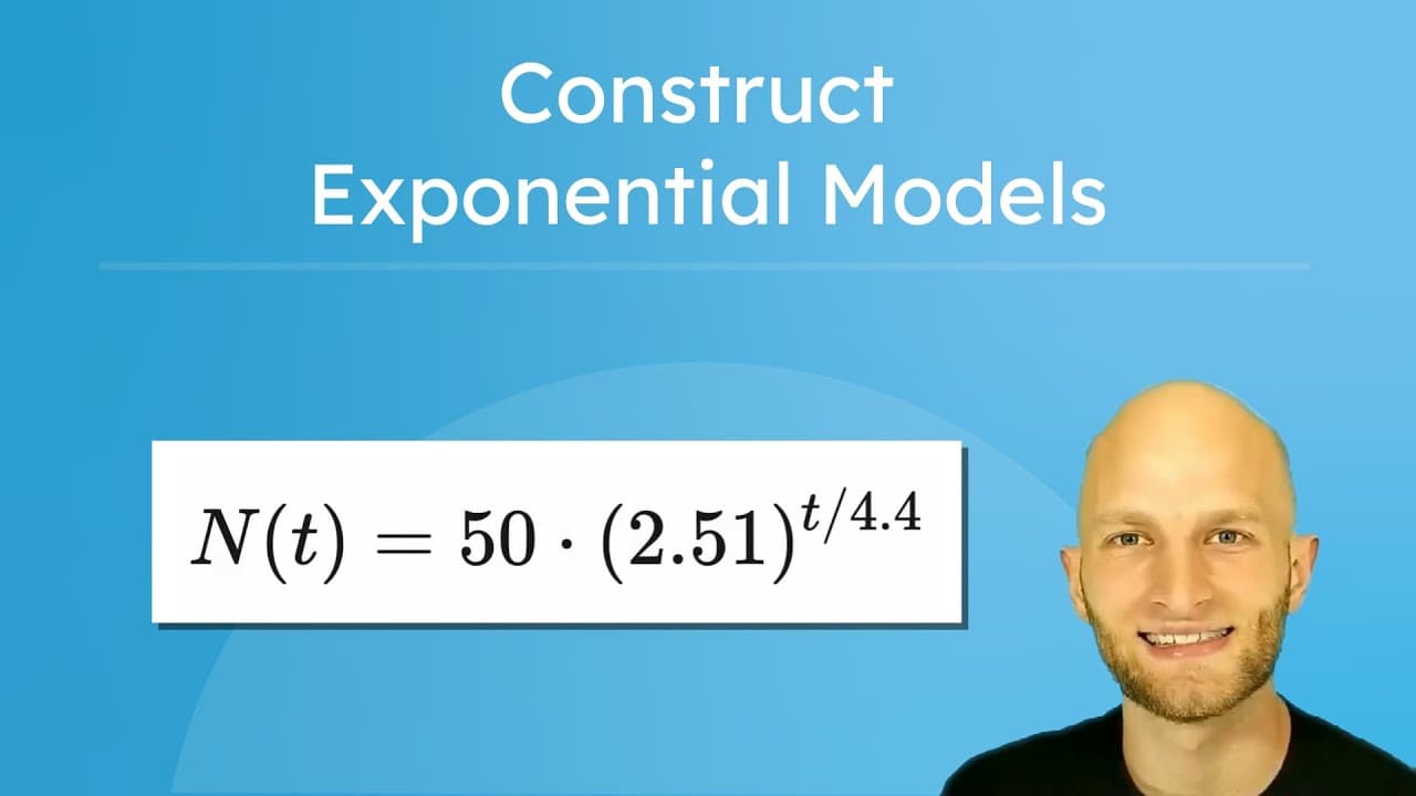 How to Build Exponential Models for Growth and Decay