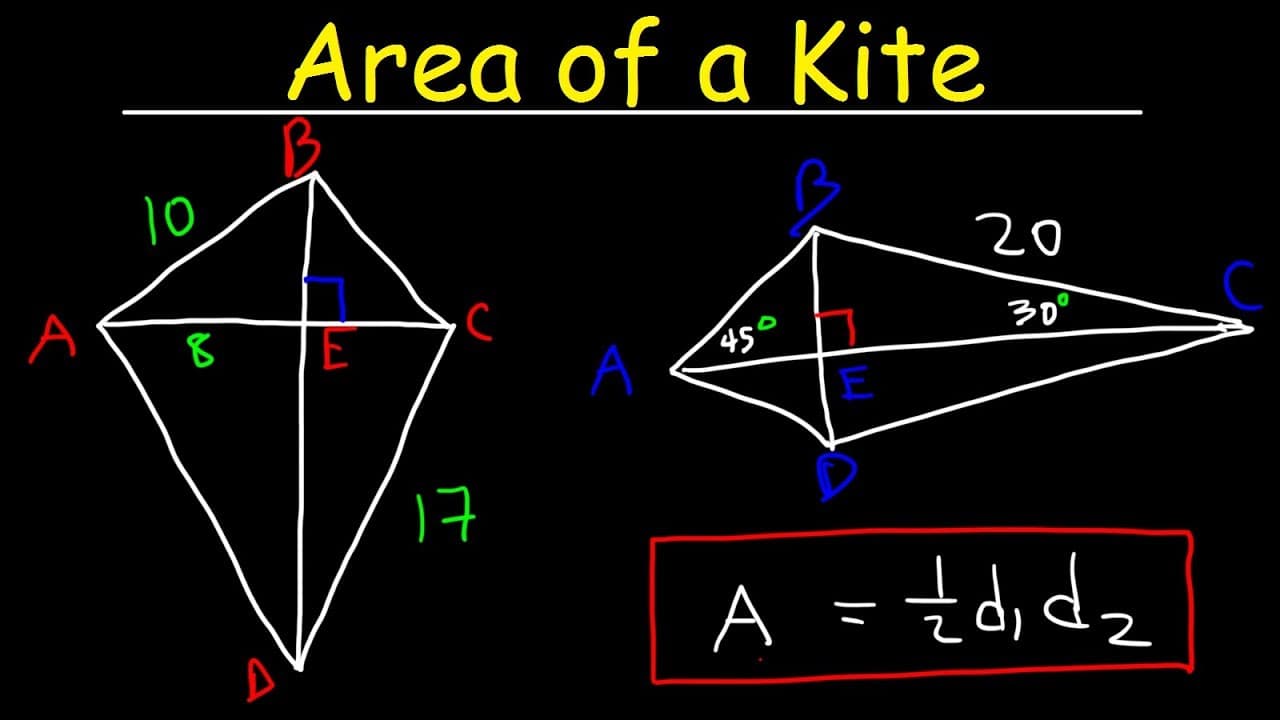 How to Calculate the Area of a Kite with Examples