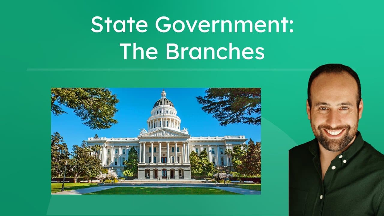 How State Governments Work: The Executive and Legislative Branches