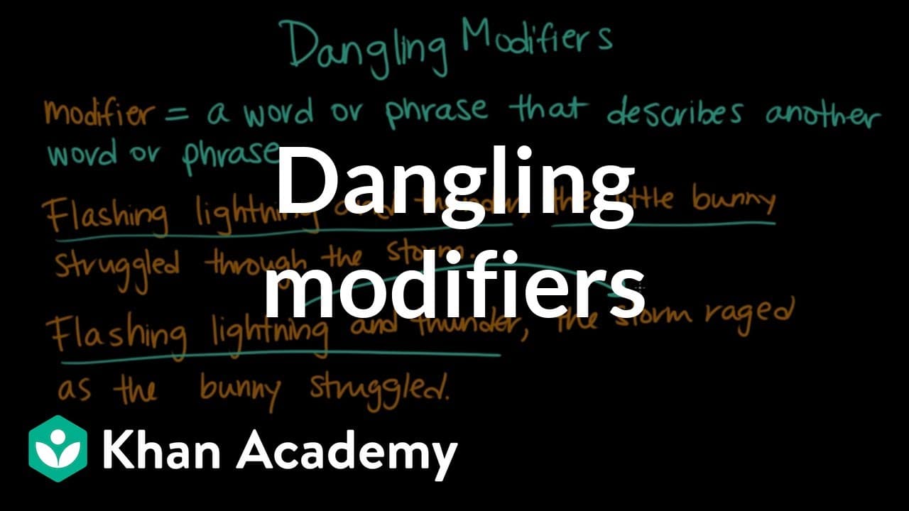 How to Identify and Fix Dangling Modifiers