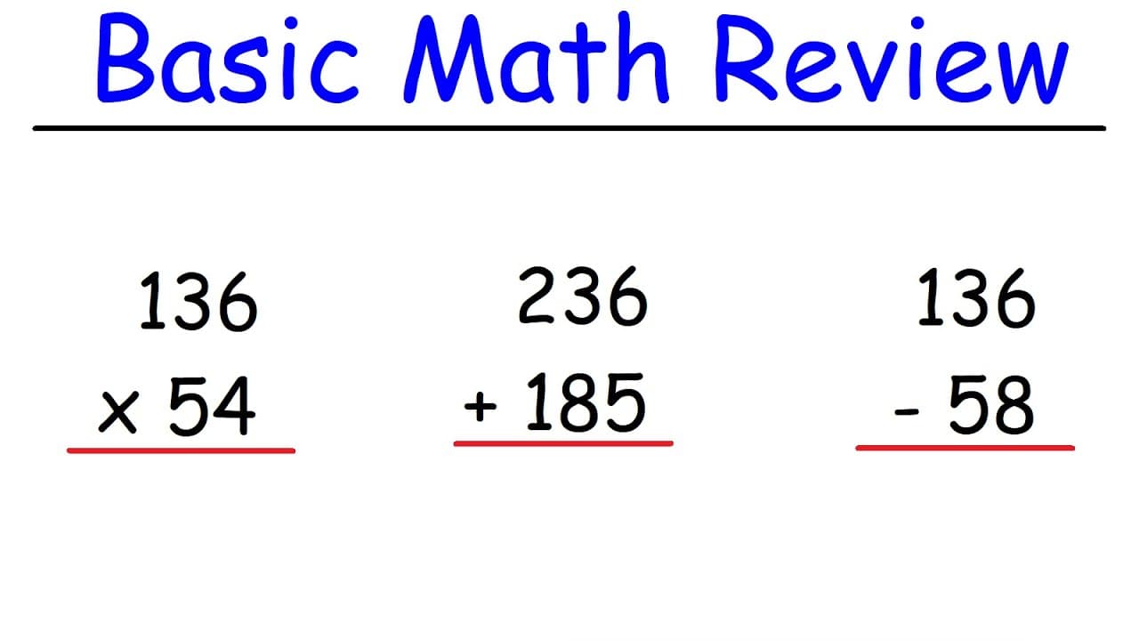 Mastering Basic Arithmetic: Operations, Fractions, and Percentages